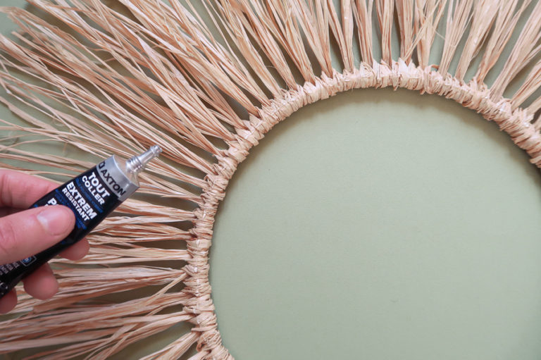 DIY - Faire soi-même un miroir en raphia ! Le tuto trop facile