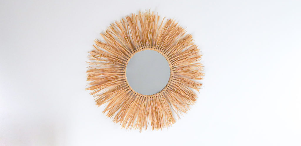 DIY - Faire soi-même un miroir en raphia ! Le tuto trop facile