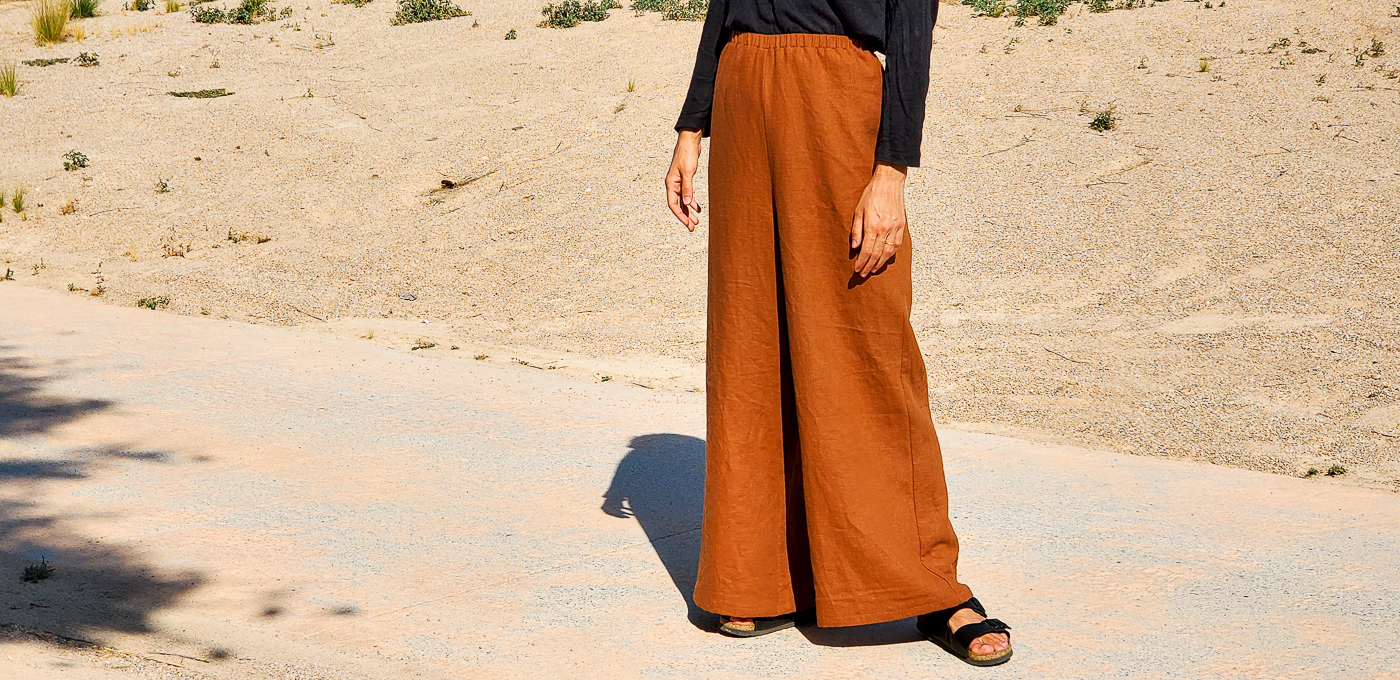 DIY – Coudre un pantalon palazzo | pantalon large | Le tuto super facile ~ Avec PATRON !