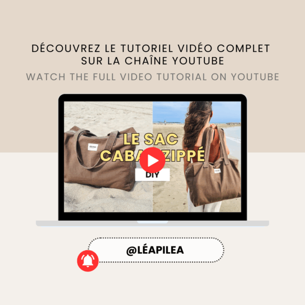 Le Sac cabas zippé - Patron de couture | PDF