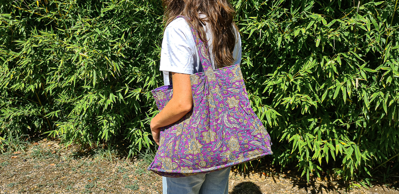 DIY – Coudre un sac cabas doublé | Tuto facile ~ Avec patron !