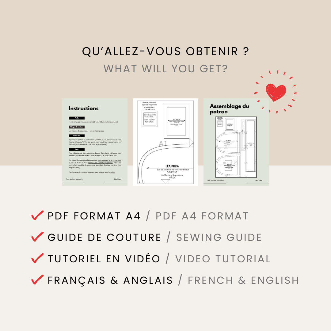 Pack Tenue : Top Cache-Cœur + Pantalon Palazzo (Patrons PDF) – Image 4
