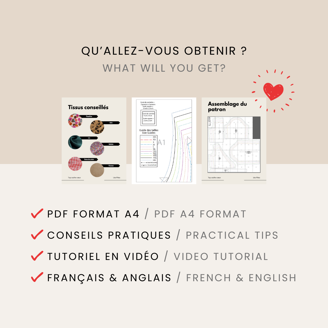 Le Top Cache-cœur - Patron de couture | PDF – Image 8