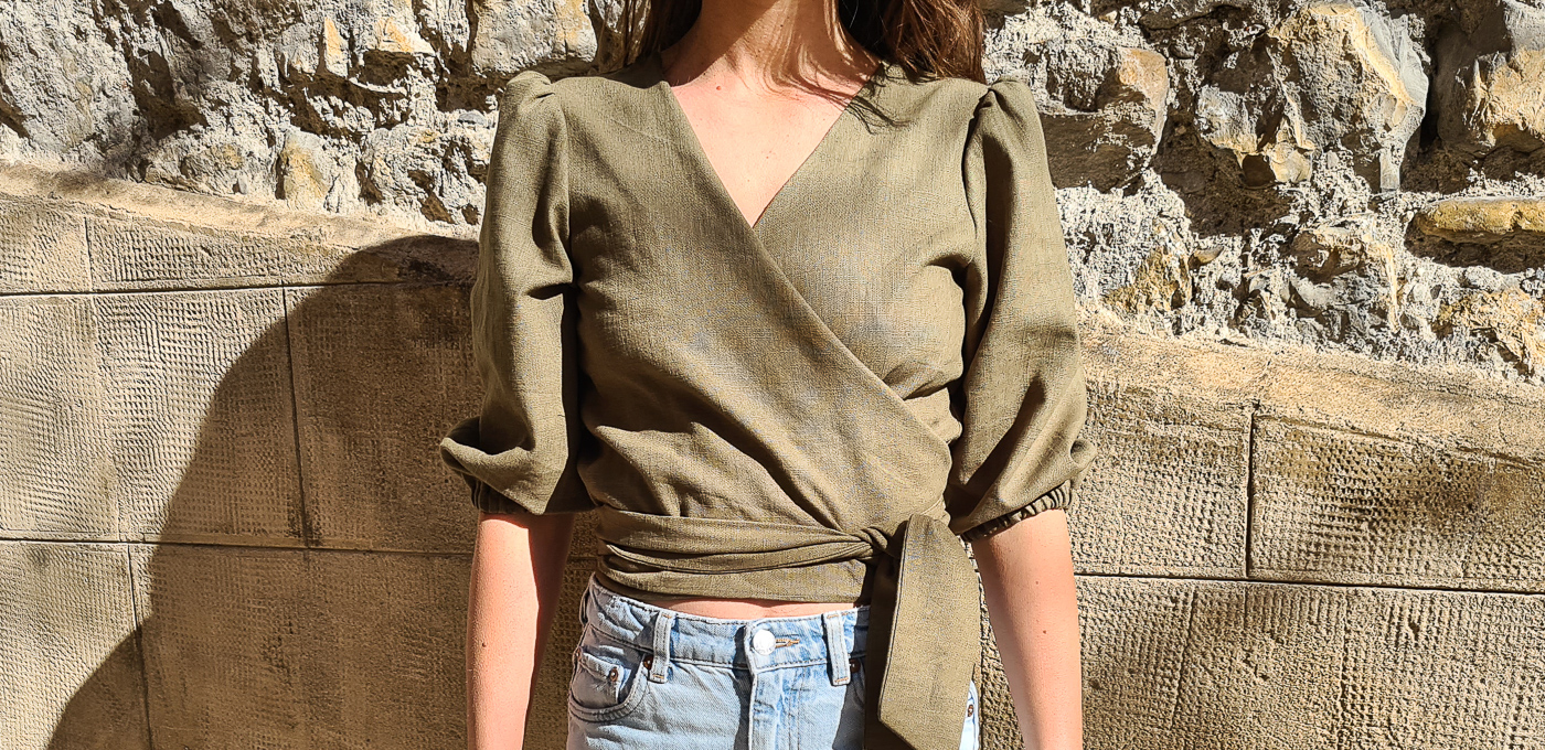 DIY – Coudre un top cache-cœur – Tuto Couture Facile (Patron PDF Inclus)