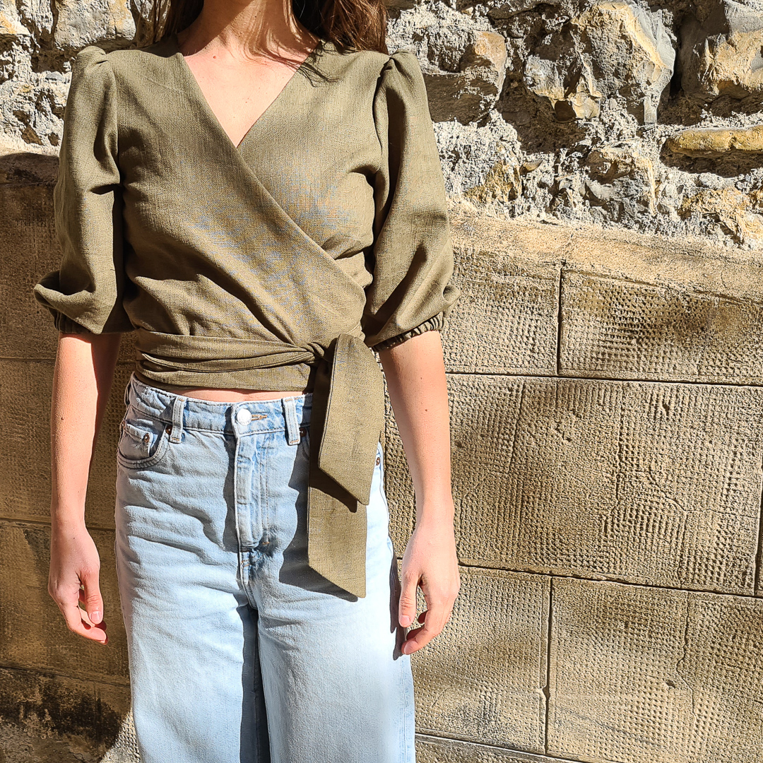 Pack Tenue : Top Cache-Cœur + Pantalon Palazzo (Patrons PDF) – Image 5