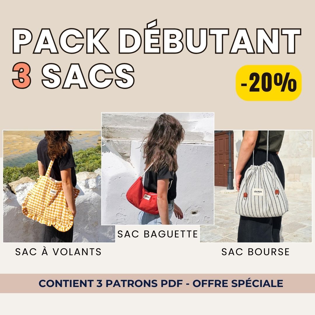 Pack débutant 3 sacs Léa Pilea