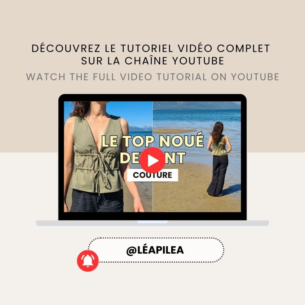 Le Top noué devant - Patron de couture | PDF