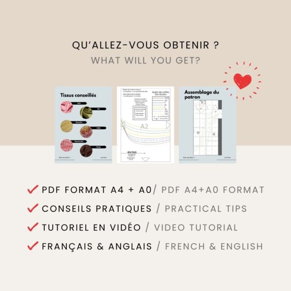 La Robe col V - Patron de couture | PDF