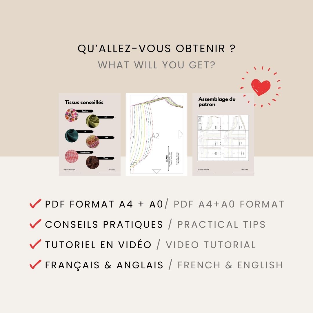 Le Top noué devant - Patron de couture | PDF – Image 6