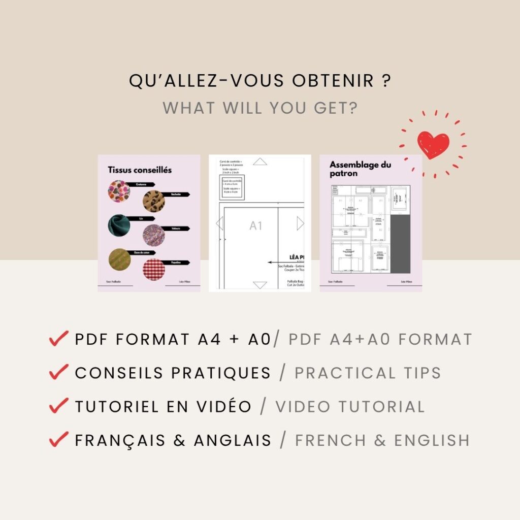 Le Sac Falbala - Patron de couture | PDF